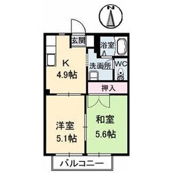 エーデルⅠの物件間取画像